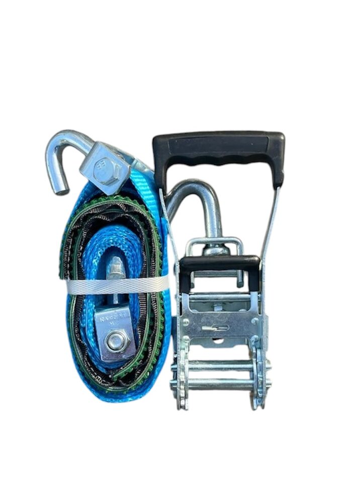 Conjunto de amarre portacoches con protección tipo mercedes